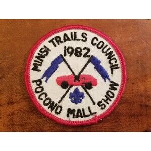 Vintage BSA Boy Scouts of America 1982 Minsi Trails Council Pocono Mall Patch